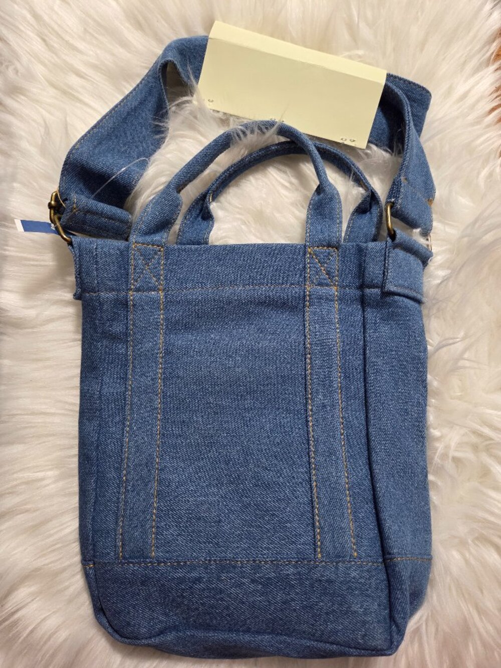 Denim Small Tote Bag